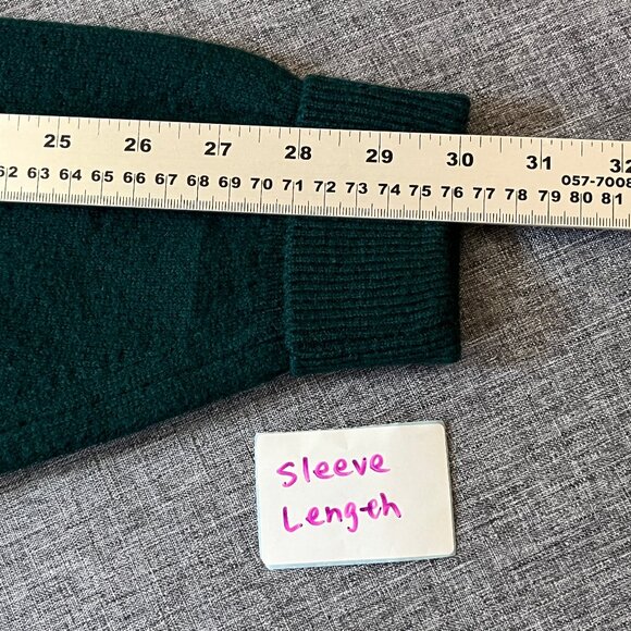 The Scotch House 100% Lambswool Argyle Wool Sweater - Men's Size 44 - Green Red - Picture 10 of 12